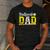 Ballpark Dad Baseball Softball Dad Of Ballers Men's Casual T-Shirt Dark Grey
