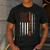 Basketball Dad USA US Flag Basketball Men Men's Casual T-Shirt Dark Grey