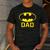 Batman Bat Dad Men's Casual T-Shirt Dark Grey