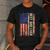Best Dad Ever US American Flag For Father's Day Men Men's Casual T-Shirt Dark Grey