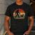Bigfoot Walking a Dog Bernedoodle Dog Dad Men's Casual T-Shirt Dark Grey