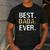 Birthday Fathers Day Christmas For Dada Dada From Granddaughter Grandson Best Dada Men's Casual T-Shirt Dark Grey