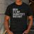 Bruh It's My Daughter's Birthday Father Dad Men's Casual T-Shirt Dark Grey