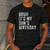 Bruh It's My Son's Birthday Birthday Mom Dad Men's Casual T-Shirt Dark Grey