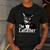The Cat Father Cool Cat Dad Cat Lovers Men's Casual T-Shirt Dark Grey