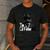 The Catfather Fathersday Best Birthday Cat Dad Men's Casual T-Shirt Dark Grey