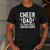 Cheer Dad The Cheerleader's Cheerleader Dad Cheer Father Men's Casual T-Shirt Dark Grey
