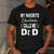 Cheer Dad My Favorite Cheerleader Calls Me Dad Men's Casual T-Shirt Dark Grey