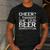 Cheer Dad Cheer I Thought She Said Beer Competition Men's Casual T-Shirt Dark Grey