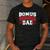 Cheer Stepdad Bonus Cheer Dad Red Men's Casual T-Shirt Dark Grey