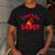 Chicken Dad Rooster Daddy Farmer Men's Casual T-Shirt Dark Grey