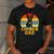 Chorkie Dad Retro Sunset Chihuahua Yorkie Mix Lover Men's Casual T-Shirt Dark Grey