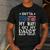 Cool I Get My Daddy Back Today Military Child Small Men's Casual T-Shirt Dark Grey
