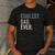 Coolest Dad Ever For Greatest Number 1 Dad Best Father Men's Casual T-Shirt Dark Grey