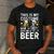 This Is My Costume Give Me A Beer Shirt Men Dad Halloween Men's Casual T-Shirt Dark Grey