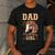 Cute Dad Of The Birthday Girl Horse Family Party Men's Casual T-Shirt Dark Grey