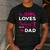 Cute Girls Hunting Dad Daughter Hunting Buddy Hunter Men's Casual T-Shirt Dark Grey
