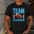Cute Team Touchdowns Gender Reveal For Mom And Dad Men's Casual T-Shirt Dark Grey