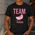 Cute Team Tutus Gender Reveal For Mom And Dad Men's Casual T-Shirt Dark Grey