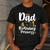 Dad Of The 1st Birthday Princess Girl 1 Years Old B-Day Men's Casual T-Shirt Dark Grey