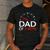Dad Of 2 Boys Fuel Gas Gauge Father Of Two Sons Men Men's Casual T-Shirt Dark Grey
