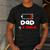 Dad Of 2 Girls Low Battery Daddy Of Two Girls Father Men's Casual T-Shirt Dark Grey