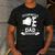 Dad Of 3 Cool Daddy Of Three Fathers Day Dad Of Three Men's Casual T-Shirt Dark Grey