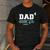 Dad 4 Fourth Time Dad Dad Of Four Men's Casual T-Shirt Dark Grey