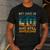 My Dad Is 40 And Still Awesome 40th Birthday Vintage Retro Men's Casual T-Shirt Dark Grey