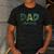 Dad Asaurus Dinosaur Birthday Mom Dad Birthday Boy T-Rex Men's Casual T-Shirt Dark Grey