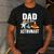 Dad Of The Astronaut Space Astronaut Birthday Family Men's Casual T-Shirt Dark Grey