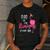 Dad Of B-Day Girl Flamazing Pink Flamingo Birthday Party Men's Casual T-Shirt Dark Grey Dad Of B-Day Girl Flamazing Pink Flamingo Birthday Party Men's Casual T-Shirt Dark Grey