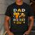 Dad Of The Bee-Day Girl Bee Birthday Party Men's Casual T-Shirt Dark Grey