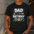 Dad Of The Birthday Boy Astronaut Family Space Planets Men's Casual T-Shirt Dark Grey