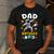 Dad Of The Birthday Boy Astronaut Outer Space Birthday Men's Casual T-Shirt Dark Grey