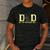 Dad Of The Birthday Boy Deer Hunter Camouflage Flag Men's Casual T-Shirt Dark Grey