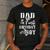 Dad Of The Birthday Boy Dirt Bike Men's Casual T-Shirt Dark Grey