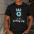 Dad Of The Birthday Boy Donut Theme Party Blue Father Men's Casual T-Shirt Dark Grey Dad Of The Birthday Boy Donut Theme Party Blue Father Men's Casual T-Shirt Dark Grey