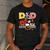Dad Birthday Boy Farm Animal Farming Farmer Family B-Day Men's Casual T-Shirt Dark Grey