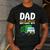 Dad Of The Birthday Boy Garbage Truck Birthday Party Men's Casual T-Shirt Dark Grey