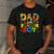 Dad Of The Birthday Boy Master Builder Kids Building Blocks Men's Casual T-Shirt Dark Grey
