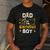 Dad Of The Birthday Boy Matching Construction Crew B-Day Men's Casual T-Shirt Dark Grey