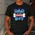 Dad Of The Birthday Boy Matching Dog Family Birthday Party Men's Casual T-Shirt Dark Grey