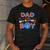 Dad Of The Birthday Boy Matching Family Blippy Men's Casual T-Shirt Dark Grey