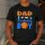 Dad Of The Birthday Boy Milk And Cookies 1 Year Old Men's Casual T-Shirt Dark Grey