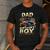 Dad Of The Birthday Boy Monster Truck Family Matching Party Men's Casual T-Shirt Dark Grey