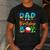 Dad Of The Birthday Boy Ofishally One Family Matching Party Men's Casual T-Shirt Dark Grey