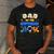 Dad Of The Birthday Boy Two The Moon Space Family Matching Men's Casual T-Shirt Dark Grey