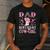 Dad Of The Birthday Cowgirl Pink Disco Rodeo Western Men's Casual T-Shirt Dark Grey