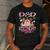 Dad Of The Birthday Girl 1St Birthday Pink Cow Farm Men's Casual T-Shirt Dark Grey Dad Of The Birthday Girl 1St Birthday Pink Cow Farm Men's Casual T-Shirt Dark Grey
